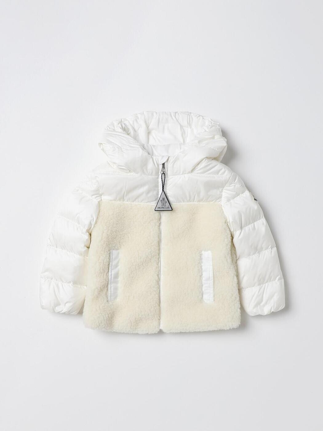 󥯥졼 MONCLER ܥС㥱å 㥱å ܡ ١ Bomber jackets 1A00005595FEAMIN Cream ...