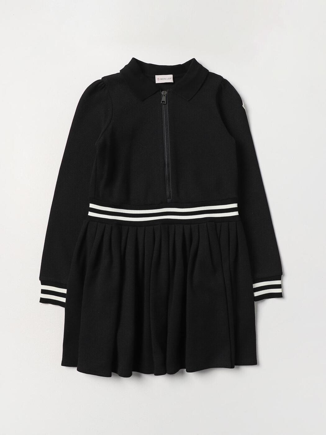 モンクレール MONCLER ロングドレス ドレス ガールズ ブラック Long dresses 8I0000189A2D 関税 送料無料 ラッピング無料 2023AW gi