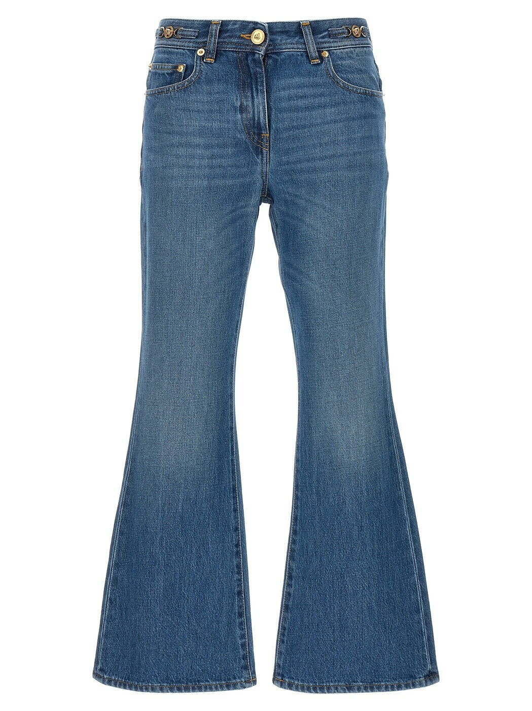 ヴェルサーチ VERSACE デニム レディース ブルー Jeans Flared jeans 10141031A100231D030 Blue 関税 送料無料 2024SS ju