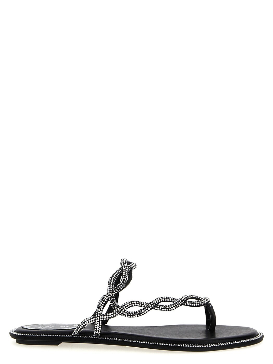 レネ カオヴィラ RENE CAOVILLA サンダル レディース ブラック Sandals 'Braid' sandals C12482010R001V065V065 Black 関税 送料無料 2025SS ju