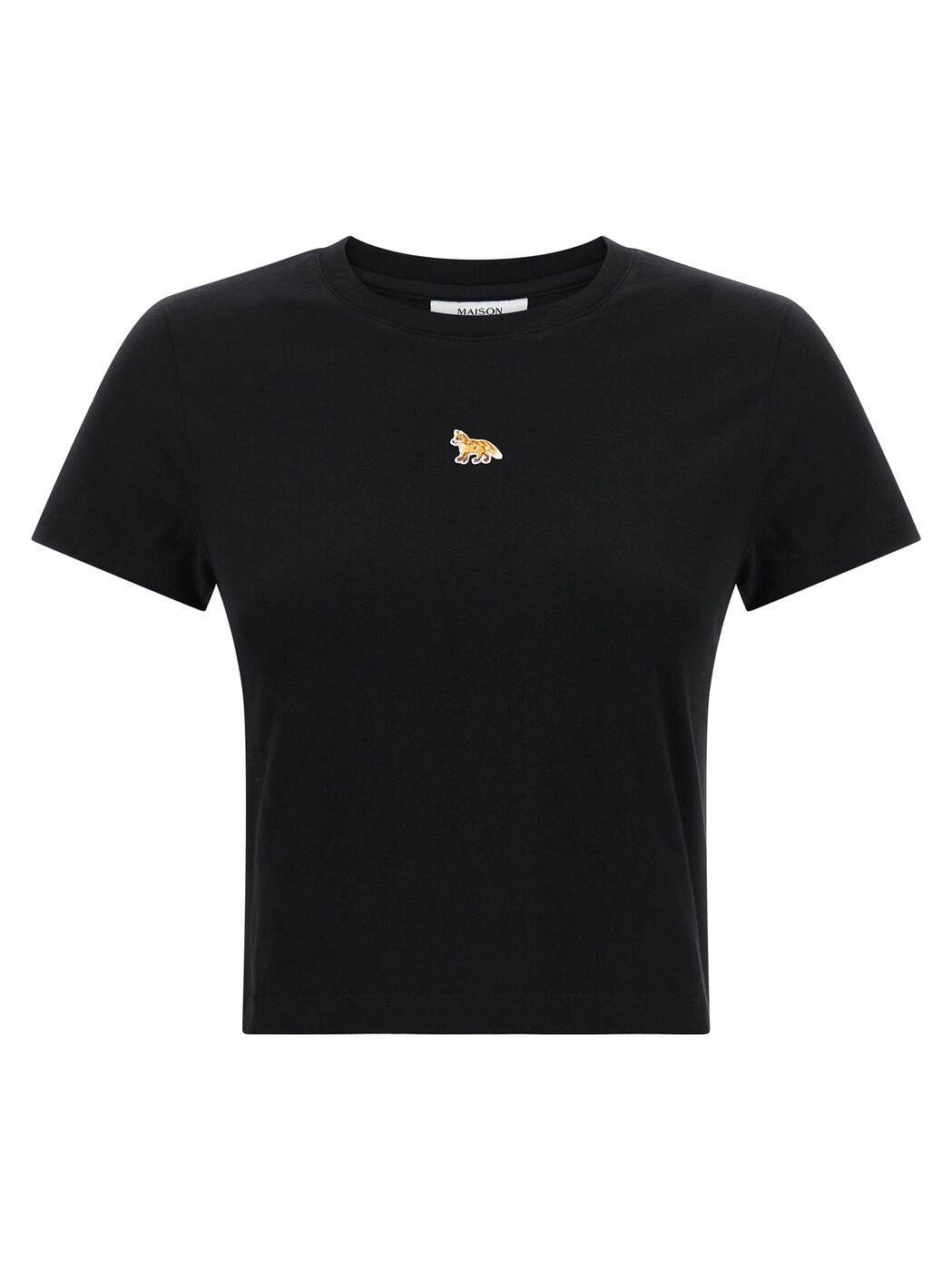 メゾン キツネ MAISON KITSUNE ポロシャツ Tシャツ レディース ブラック T-shirts and polo shirts 'Baby Fox' cropped T-shirt PW00111KJ7026P199 Black 関税 送料無料 2026SS ju