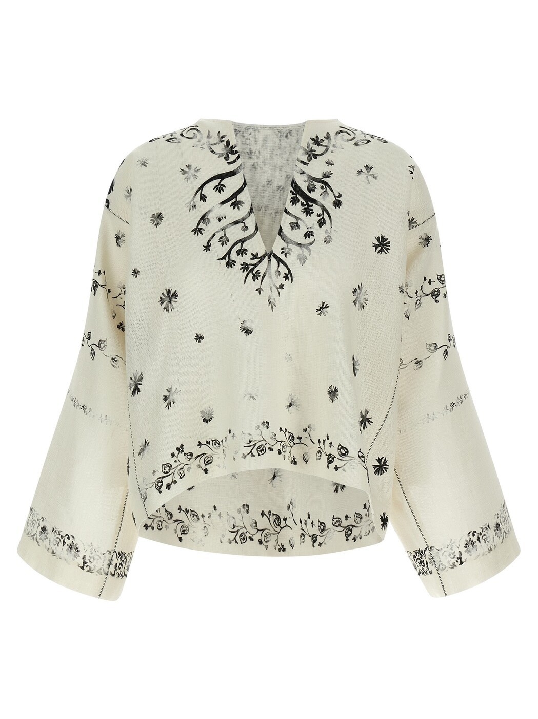 アルベルタ フェレッティ ALBERTA FERRETTI シャツ レディース ホワイト Shirts 'Fortuny' shirt A021001521006 White/Black 関税 送料無料 2026SS ju