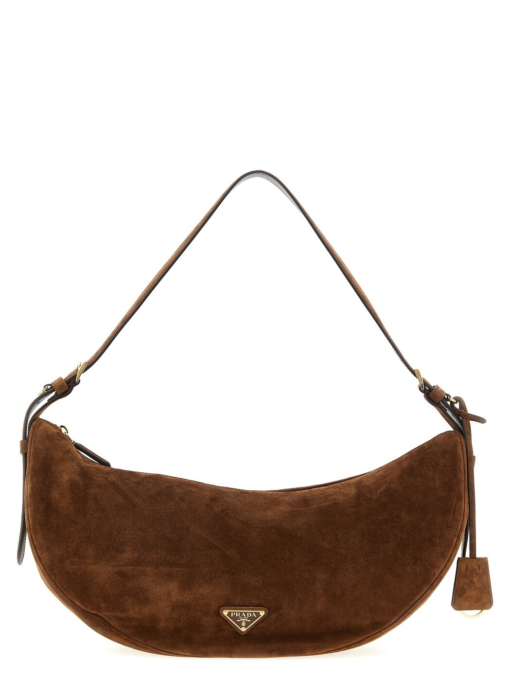 プラダ PRADA バッグ レディース ブラウン Business bags 'Prada Demi-Lune' large shoulder bag 1BC255VOVO2C4SF0324 Brown 関税 送料無料 2025AW ju