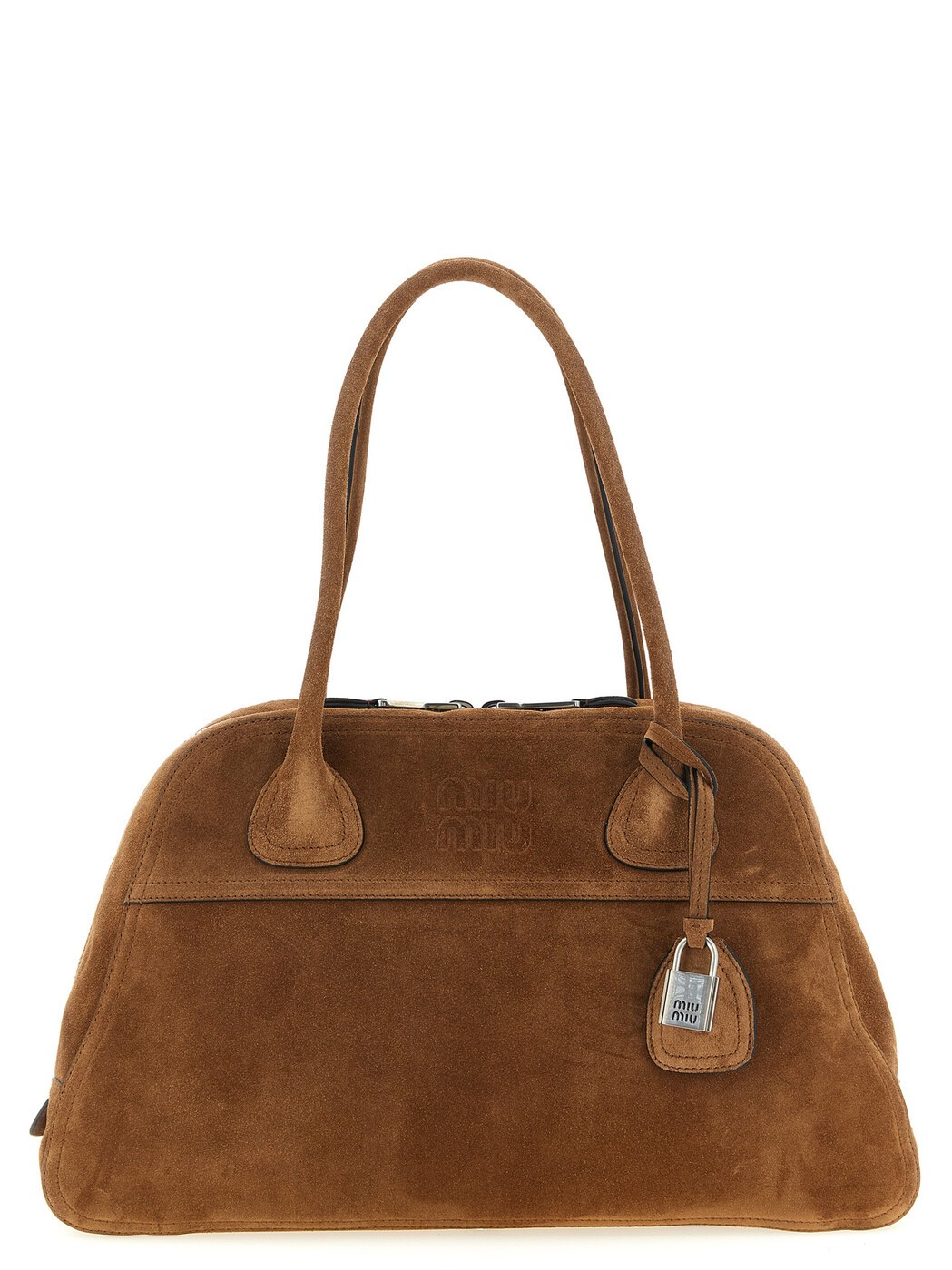 Miumiu - ミュウ ミュウ MIU MIU バッグ レディース ブラウン Business bags 'Vivant' medium shoulder bag 5BB196VOOO2CSSF0324 Brown 関税 送料無料 2026AW ju