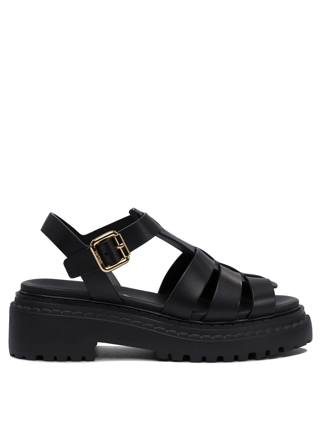 プラダ PRADA サンダル レディース ブラック Sandals Leather sandals 1X923N7V6F0002 F 055 Black 関税 送料無料 ラッピング無料 2025SS vi