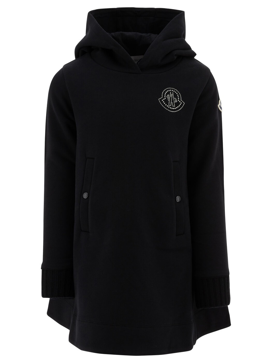 楽天BRANDSHOP・クラージュ楽天市場店モンクレール MONCLER ロングドレス ドレス ガールズ ブラック Long dresses Dress with crystal logo 8I00008-899PS999 Black 関税 送料無料 ラッピング無料 2024AW vi