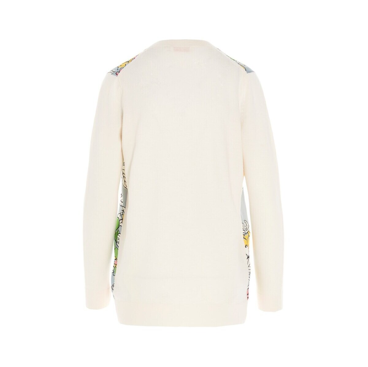 TORYBURCHトリーバーチBeigeニットウェア79107-161レディースWOOLBOYFRIENDCARDIGANWITHFLORALPRINTEDSILKFRONTPANEL【関税・送料無料】【ラッピング無料】dk