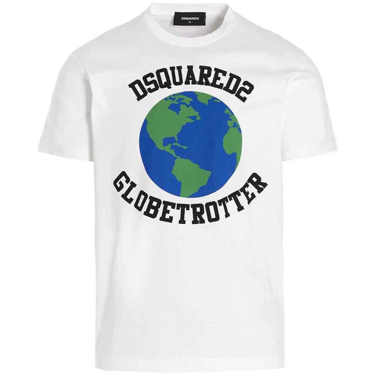 DSQUARED2 ディースクエアード White 'Globetrotter’ T-shirt Tシャツ メンズ 秋冬2022 S74GD1030S23009100 【関税・送料無料】【ラッピング無料】 ju