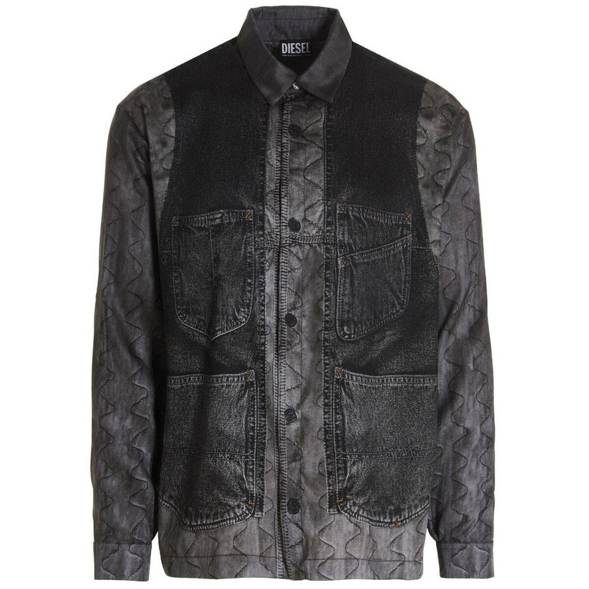 DIESEL ディーゼル Gray 'Gilliam’ shirt シャツ メンズ 春夏2022 A055900KFAS9CF 【関税・送料無料】【ラッピング無料】 ju