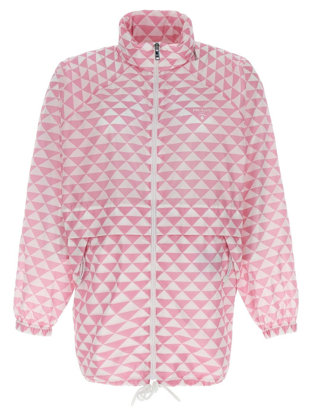 PRADA プラダ ピンク Pink 'Prada Symbole' waterproof jacket ジャケット レディース 秋冬2023 29R114..