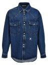 【本日ポイント4倍!!】 パーム エンジェルス PALM ANGELS ジャケット メンズ ブルー Jackets 'LW Monogram' jacket PMYD023R24DEN00240014001 Blue 関税 送料無料 ラッピング無料 2024SS ju