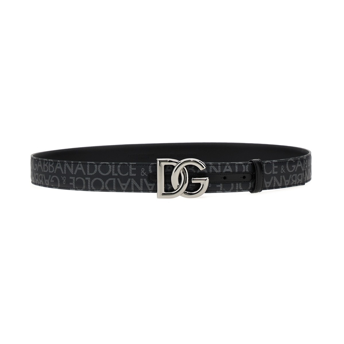 Ｄ＆Ｇ ベルト（メンズ） 【本日0のつく日ポイント4倍！】 DOLCE&GABBANA ドルチェ&ガッバーナ ブラック Black DG belt ベルト メンズ 秋冬2023 BC4644AJ7058B969 【関税・送料無料】【ラッピング無料】 ju