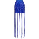 DAVID KOMA スカート レディース ブルー Skirts Gonna 'Fish Net Layered' SS23DK07SBLUE Blue 関税 送料無料 ラッピング無料 2023SS ju