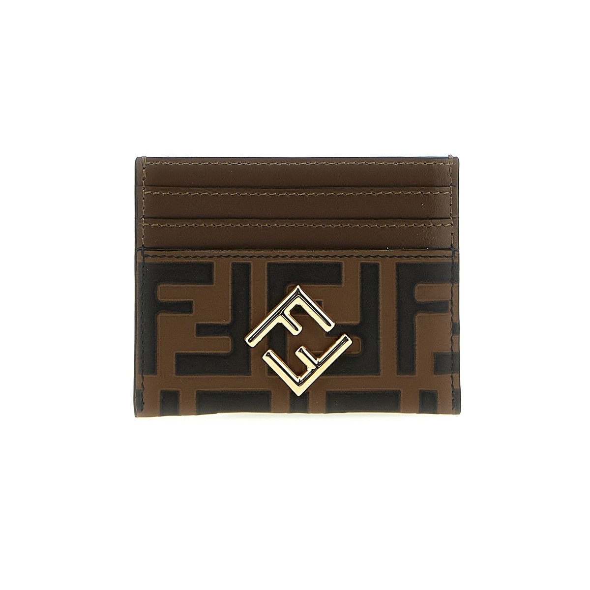 FENDI フェンディ ブラウン Brown 'FF Diamonds' card holder 財布 レディース 秋冬2023 8M0445ADYMF13VK 【関税・送料無料】【ラッピング無料】 ju