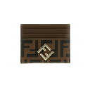 フェンディ 財布（レディース） FENDI フェンディ ブラウン Brown 'FF Diamonds' card holder 財布 レディース 秋冬2023 8M0445ADYMF13VK 【関税・送料無料】【ラッピング無料】 ju