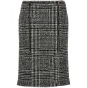トム フォード TOM FORD スカート レディース ホワイト Skirts Prince of Wales skirt GC5693FAX1048XAWLB White/Black 関税 送料無料 ラッピング無料 2023AW ju