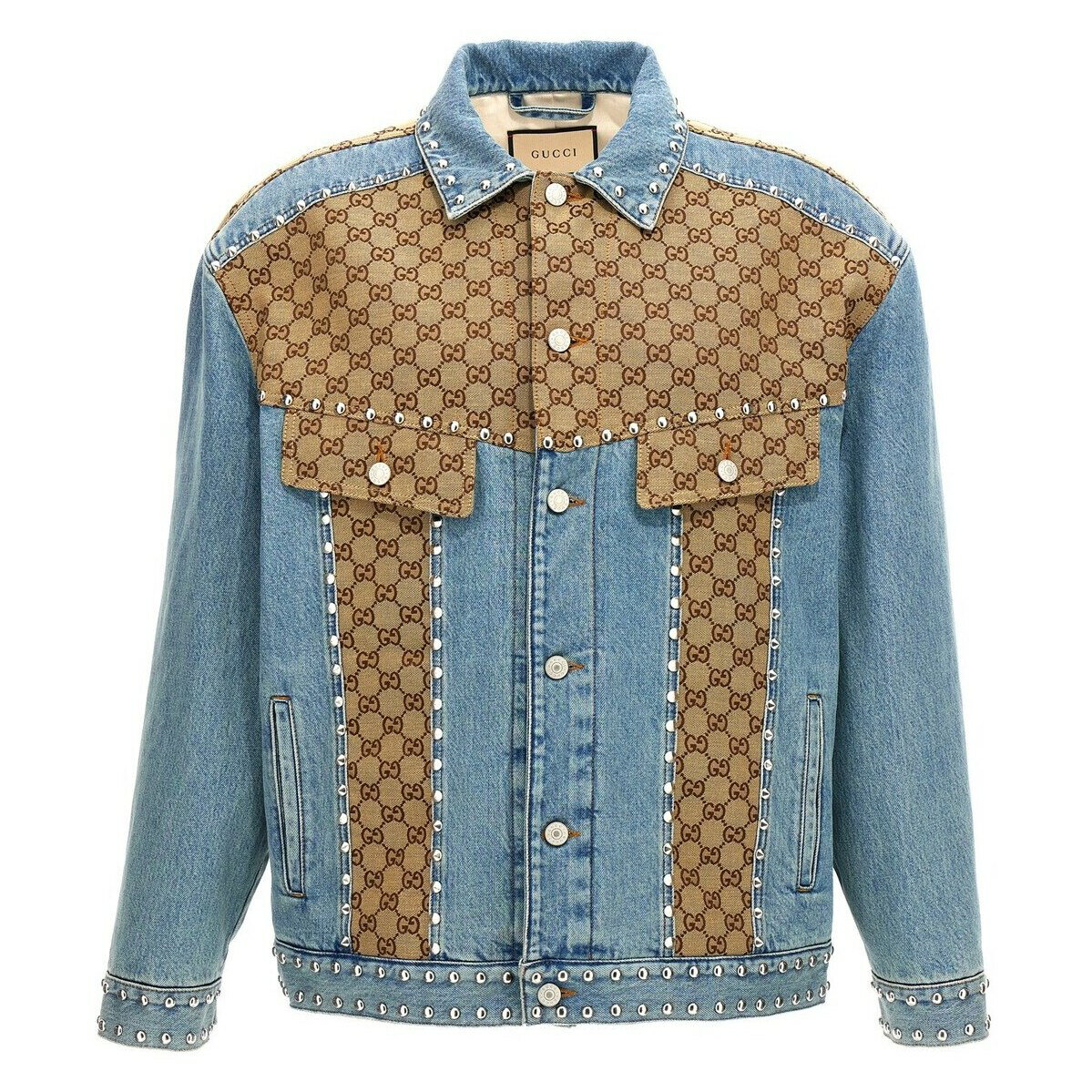 グッチ 【土日限定クーポン配布中！】 GUCCI グッチ マルチカラー Multicolor 'GG' insert denim jacket ジャケット メンズ 秋冬2023 753092XDCLT4452 【関税・送料無料】【ラッピング無料】 ju