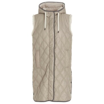 BRUNELLO CUCINELLI ブルネロクチネリ Beige Reversible long sleeveless jacket. トップス レディース 秋冬2022 MH5049458C7958 【関税・送料無料】【ラッピング無料】 ju