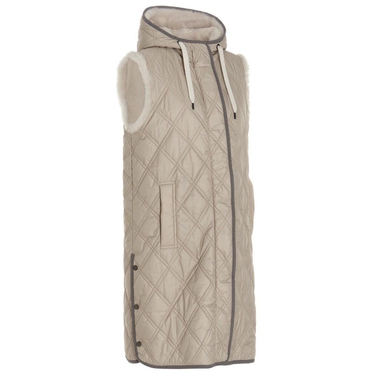 BRUNELLO CUCINELLI ブルネロクチネリ Beige Reversible long sleeveless jacket. トップス レディース 秋冬2022 MH5049458C7958 【関税・送料無料】【ラッピング無料】 ju