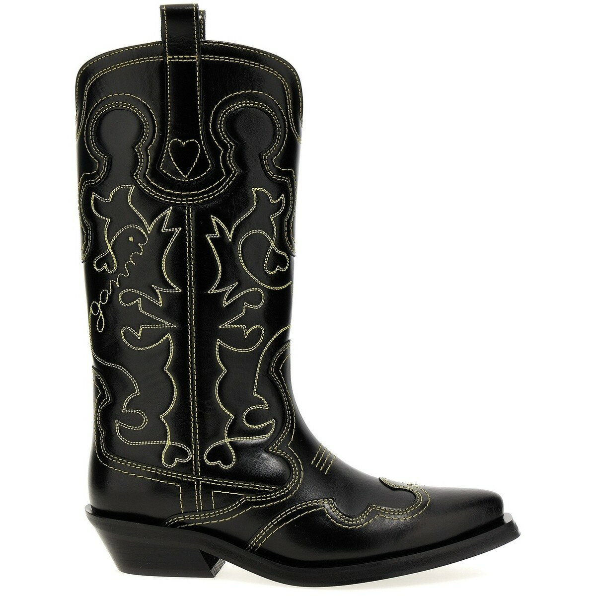 【本日5の付く日ポイント4倍!】 GANNI ガニー ブラック Black 'Western' Texan boots ブーツ レディース 秋冬2023 S2169099 【関税・送料無料】【ラッピング無料】 ju