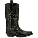 【0の付く日ポイント4倍】 GANNI ガニー ブラック Black 'Western' Texan boots ブーツ レディース 秋冬2023 S2169099 【関税・送料無料】【ラッピング無料】 ju