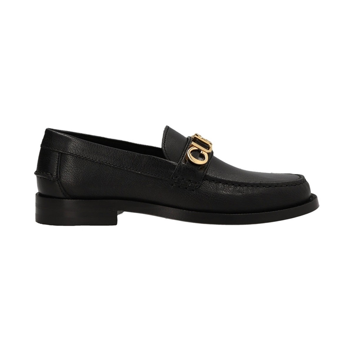 【土日限定クーポン配布中！】 GUCCI グッチ ブラック Black 'Gucci' loafers ローファー レディース 秋冬2023 700036D3V001000 【関税・送料無料】【ラッピング無料】 ju