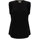 【本日0の付く日ポイント4倍!!】 MICHAEL KORS マイケルコース ブラック Black Viscose top トップス レディース 秋冬2023 MF351317AW001 【関税・送料無料】【ラッピング無料】 ju