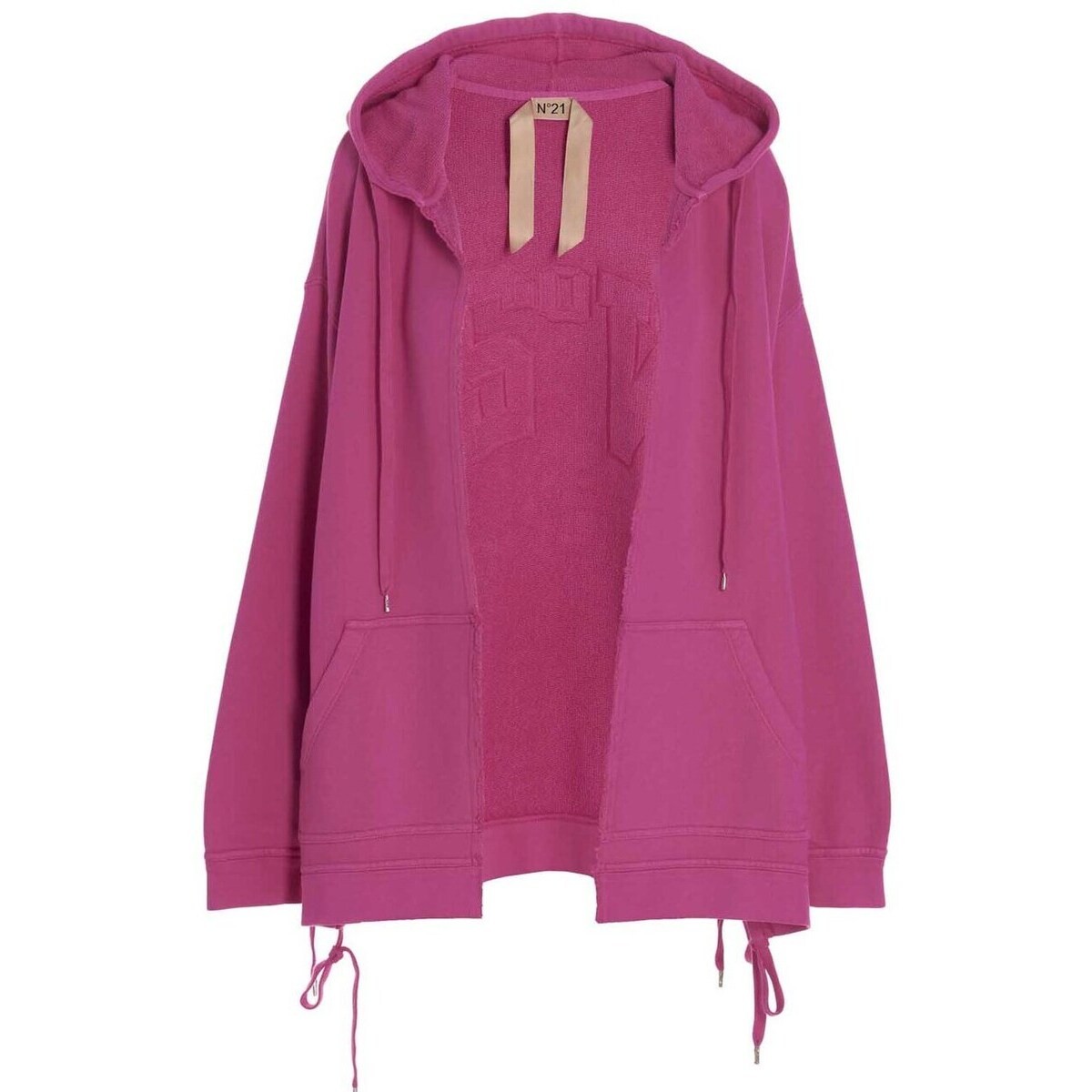 N.21 ヌメロ ヴェントゥーノ Fuchsia Logo hoodie トレーナー レディース 秋冬2022 E06140064257 【関税・送料無料】【ラッピング無料】 ju