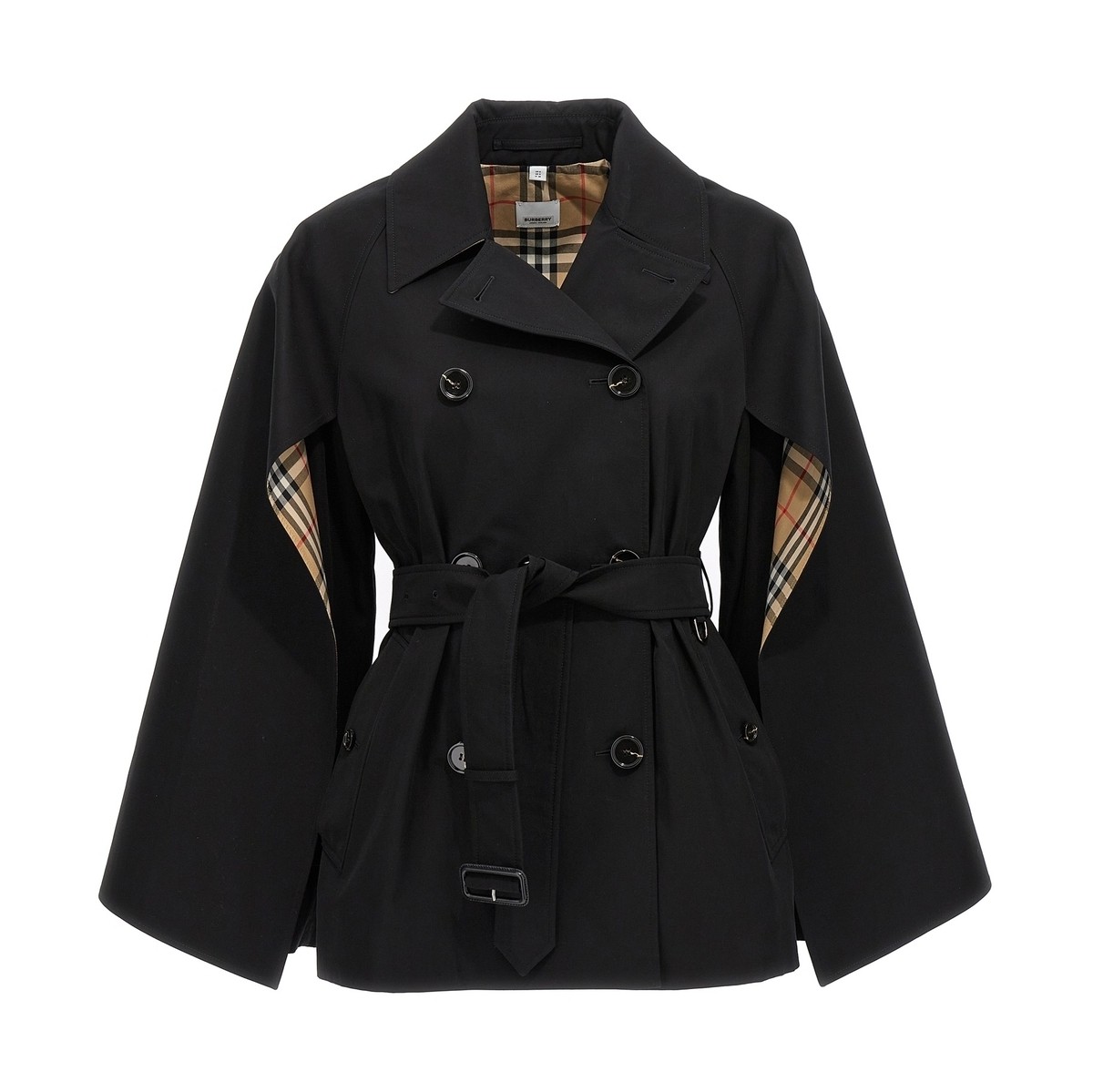 BURBERRY バーバリー ブラック Black 'Cots' trench coat コート レディース 秋冬2023 8071137BLACK 【関税・送料無料】【ラッピング無料】 ju