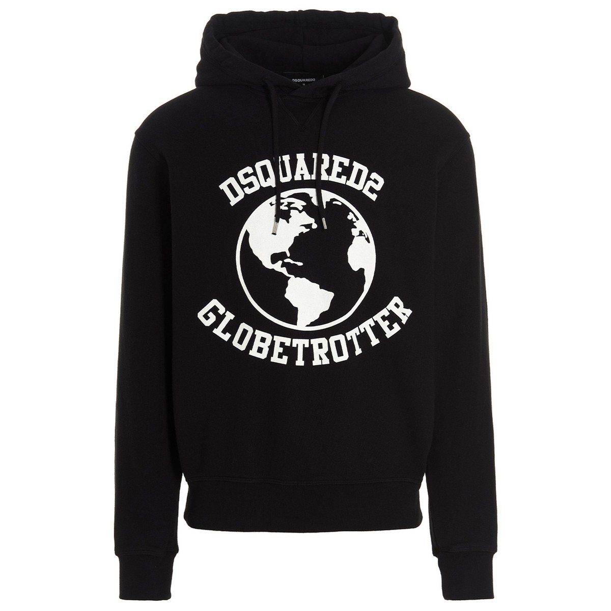 DSQUARED2 ディースクエアード Black 'Globetrotter’ hoodie トレーナー メンズ 秋冬2022 S74GU0646S25553900 【関税・送料無料】【ラッピング無料】 ju