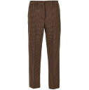 【本日ポイント4倍!!】 プラダ PRADA ズボン パンツ レディース ベージュ Trousers Houndstooth pants P229HG13GOF0005 Beige 関税 送料無料 ラッピング無料 2023AW ju