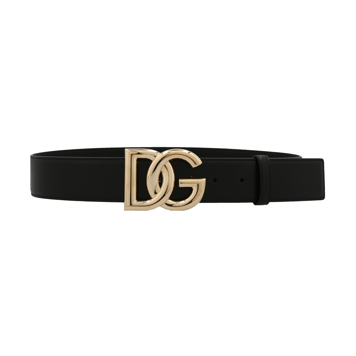 ドルチェ&ガッバーナ ベルト（レディース） DOLCE&GABBANA ドルチェ&ガッバーナ ブラック Black Logo belt ベルト レディース 秋冬2023 BE1446AW57680999 【関税・送料無料】【ラッピング無料】 ju