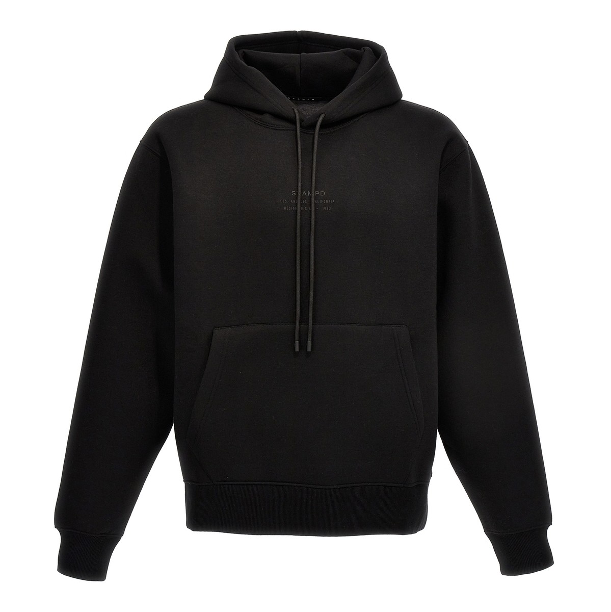 STAMPD スタンプド ブラック Black 'Stacked Logo' hoodie トレーナー メンズ 秋冬2023 SLAM2493HDBLK  ju