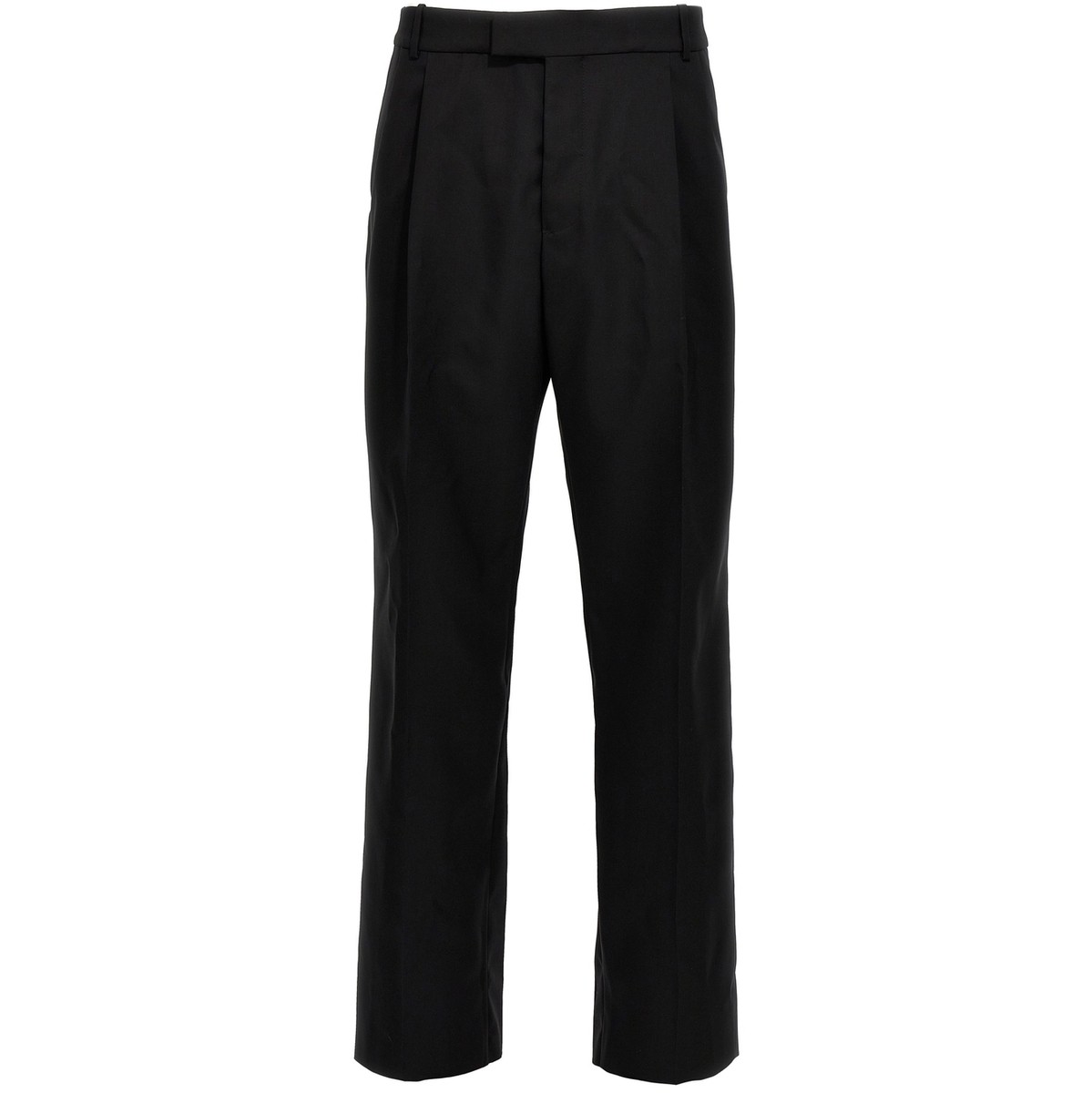 アレキサンダー マックイーン ALEXANDER MCQUEEN ズボン パンツ メンズ ブラック Trousers Pantalone gabardine lana 758752QVU821000 Black 関税 送料無料 ラッピング無料 2023AW ju