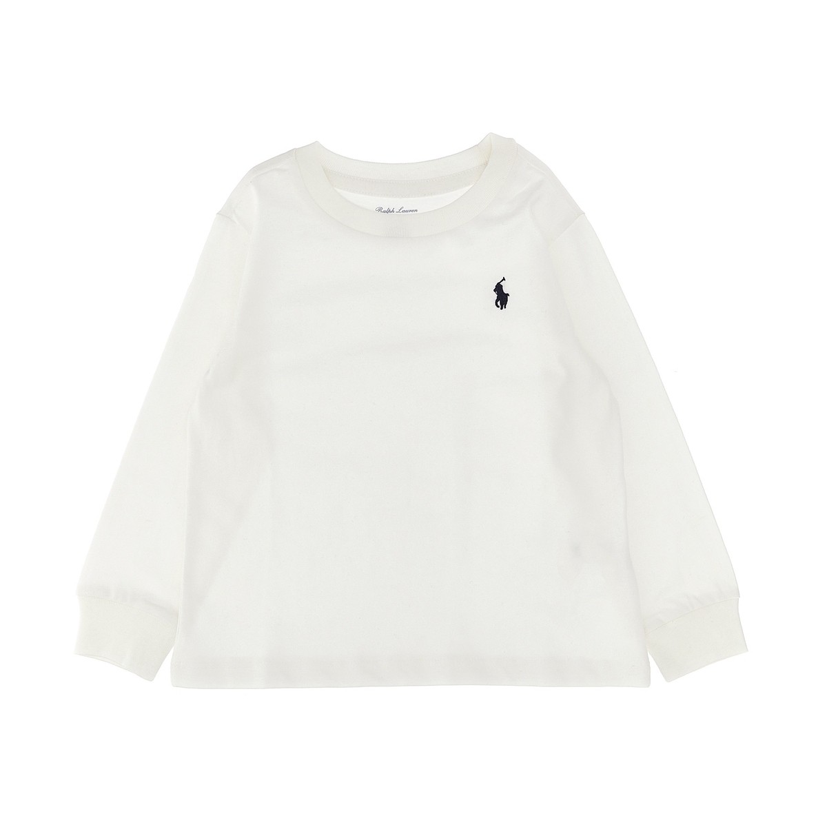 POLO RALPH LAUREN ポロ・ラルフローレン ホワイト White Logo embroidery T-shirt トップス ベビーボーイズ 秋冬2023 843804004  ju