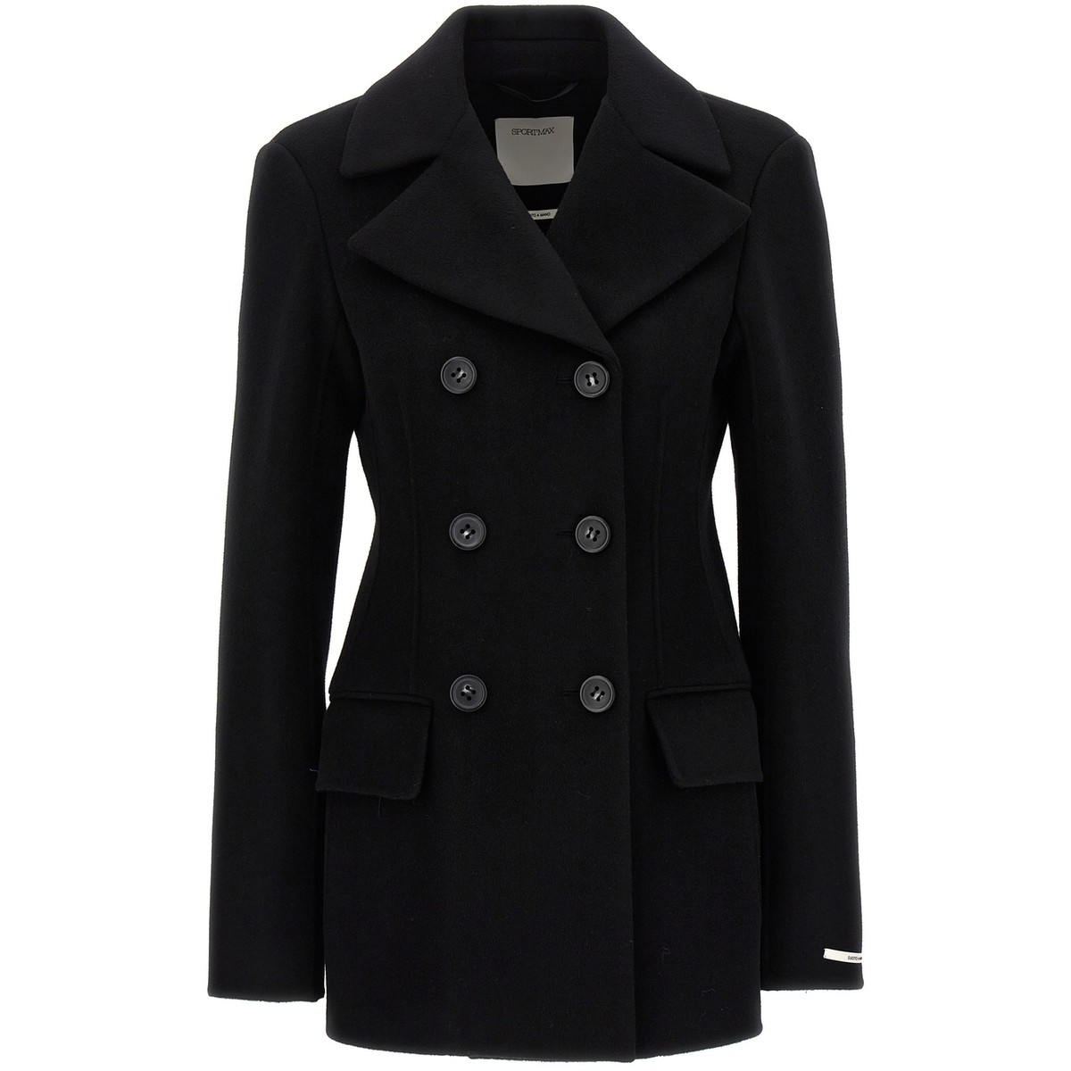 【土日限定クーポン配布中！】 SPORTMAX スポーツマックス ブラック Black 'Yana' coat コート レディース 秋冬2023 YANA013 【関税・送料無料】【ラッピング無料】 ju