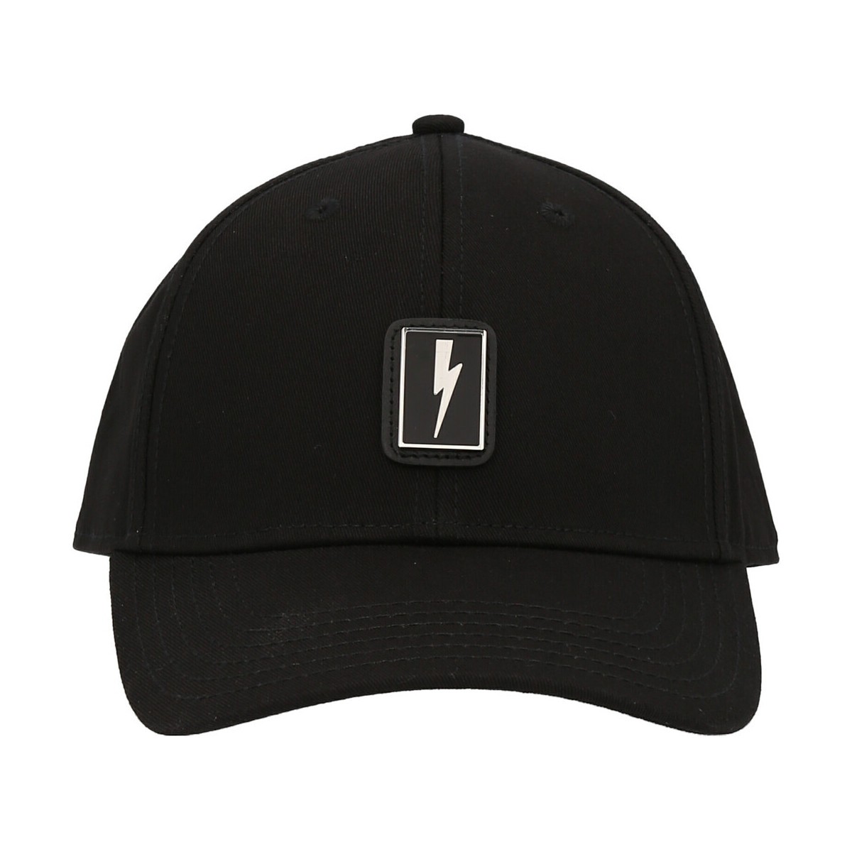 NEIL BARRETT ニール バレット ブラック Black Logo plate cap 帽子 ...