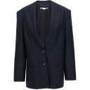 STELLA MCCARTNEY ステラ マッカートニー ブルー Blue Lurex single-breasted blazer ジャケット レディース 秋冬2023 6500723CQ7524101 【関税・送料無料】【ラッピング無料】 ju