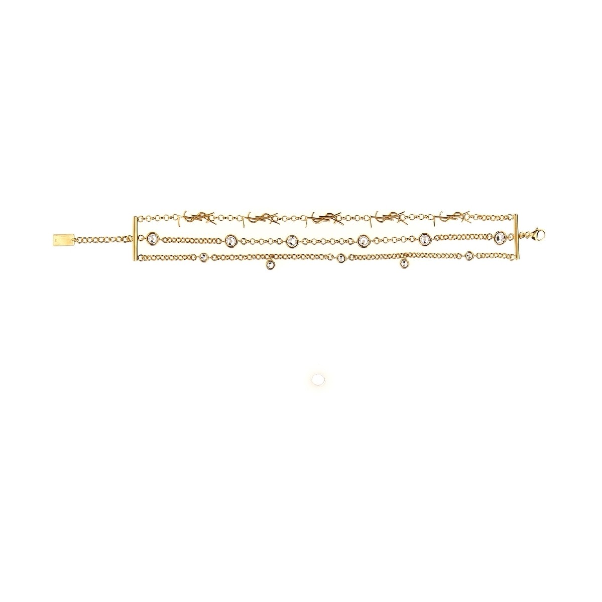 サンローラン ブレスレット（レディース） SAINT LAURENT PARIS イヴ サンローラン ゴールド Gold 'Cassandre' multiturn bracelet ジュエリー レディース 秋冬2023 770495Y15268066 【関税・送料無料】【ラッピング無料】 ju