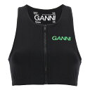 y15,000~ȏゲw1,000~OFFIz GANNI Kj[ ubN Black Logo sporty top A_[EFA fB[X t2024 T3392099 y֐ŁEzybsOz ju