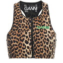 y15,000~ȏゲw1,000~OFFIz GANNI Kj[ }`J[ Multicolor Logo leopard sports top A_[EFA fB[X t2024 T3488943 y֐ŁEzybsOz ju