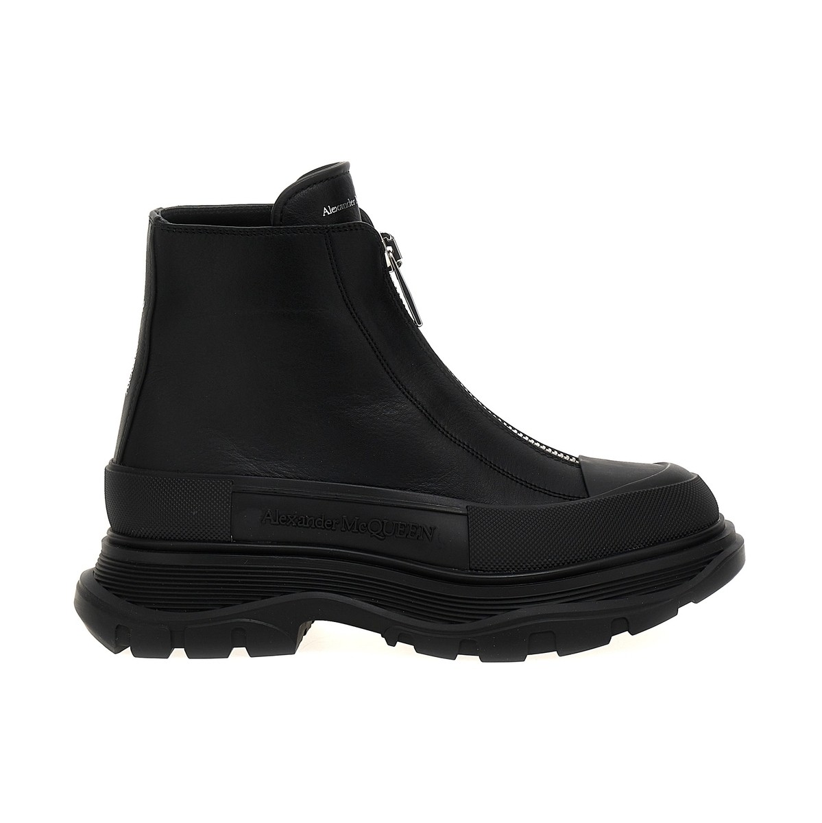 ALEXANDER MCQUEEN アレキサンダー マックイーン ブラック Black 'Zip Tread Slick' ankle boots ブーツ レディース 秋冬2023 766901WHZ6U1000 【関税・送料無料】【ラッピング無料】 ju