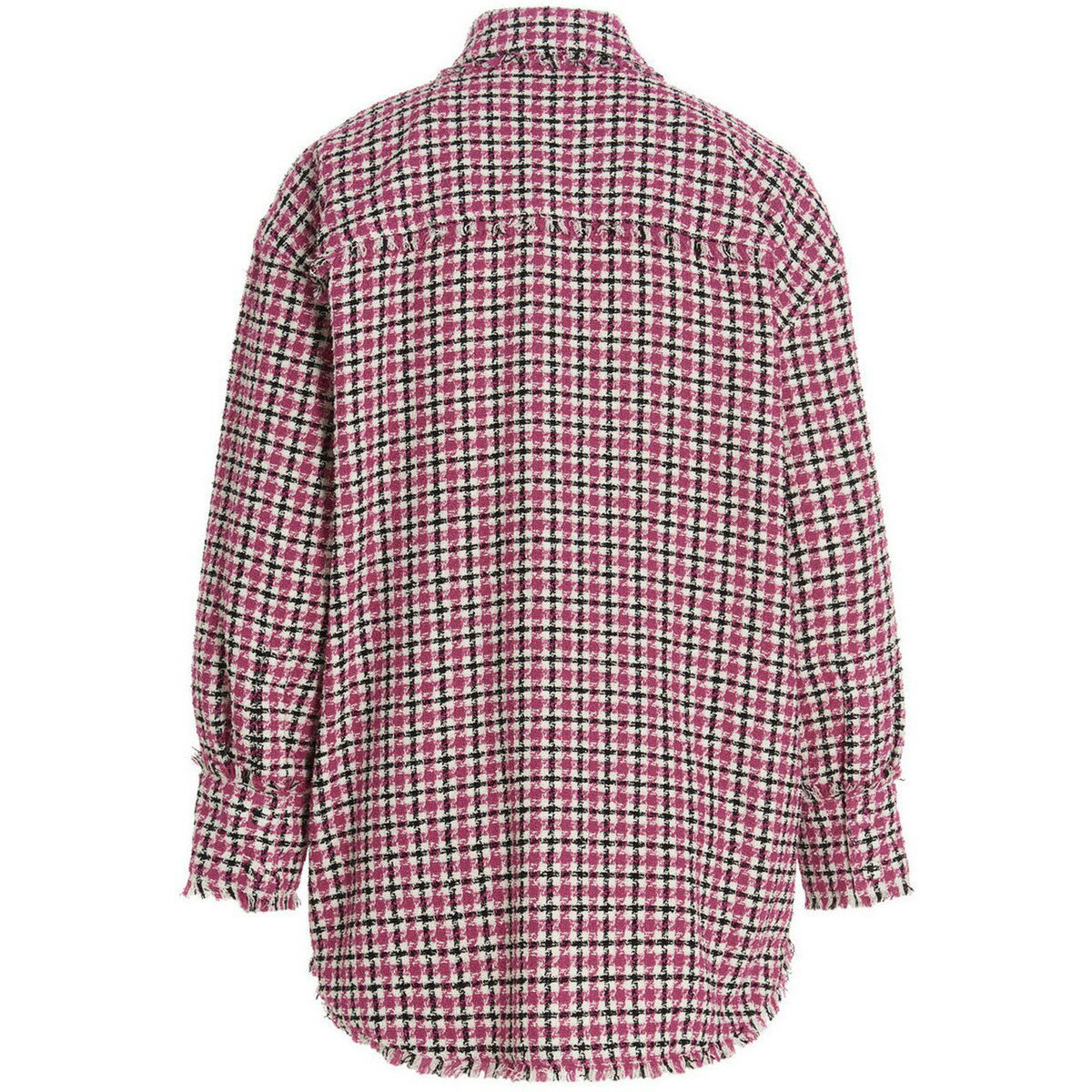 【楽天スーパーSALE対象商品】【2000円OFF!!】 MSGM エムエスジーエム Fuchsia Tweed overshirt シャツ レディース 春夏2022 3241MDE1722711214 ju