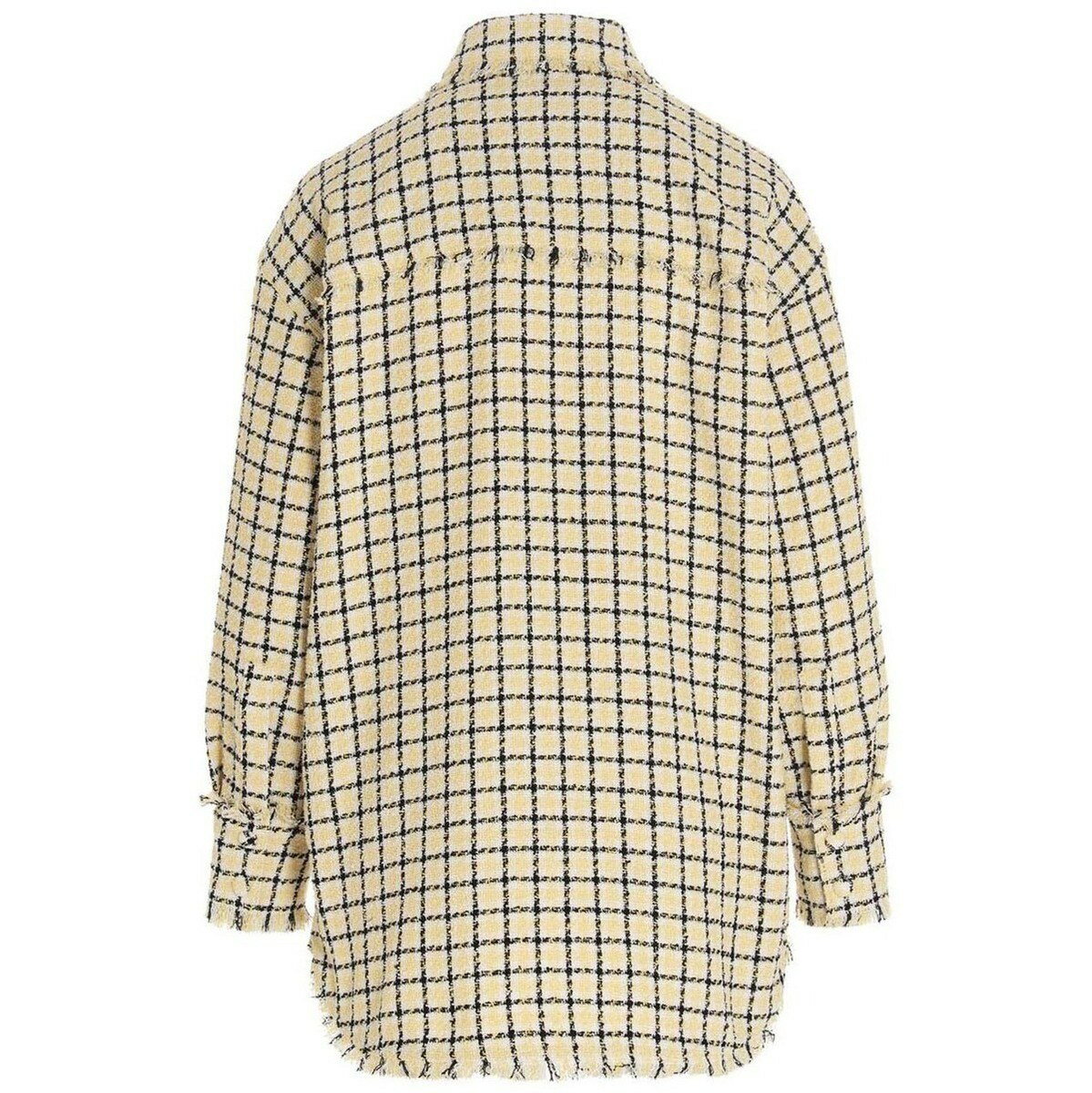 【楽天スーパーSALE対象商品】【2000円OFF!!】 MSGM エムエスジーエム Yellow Tweed overshirt シャツ レディース 春夏2022 3241MDE1722711206 ju