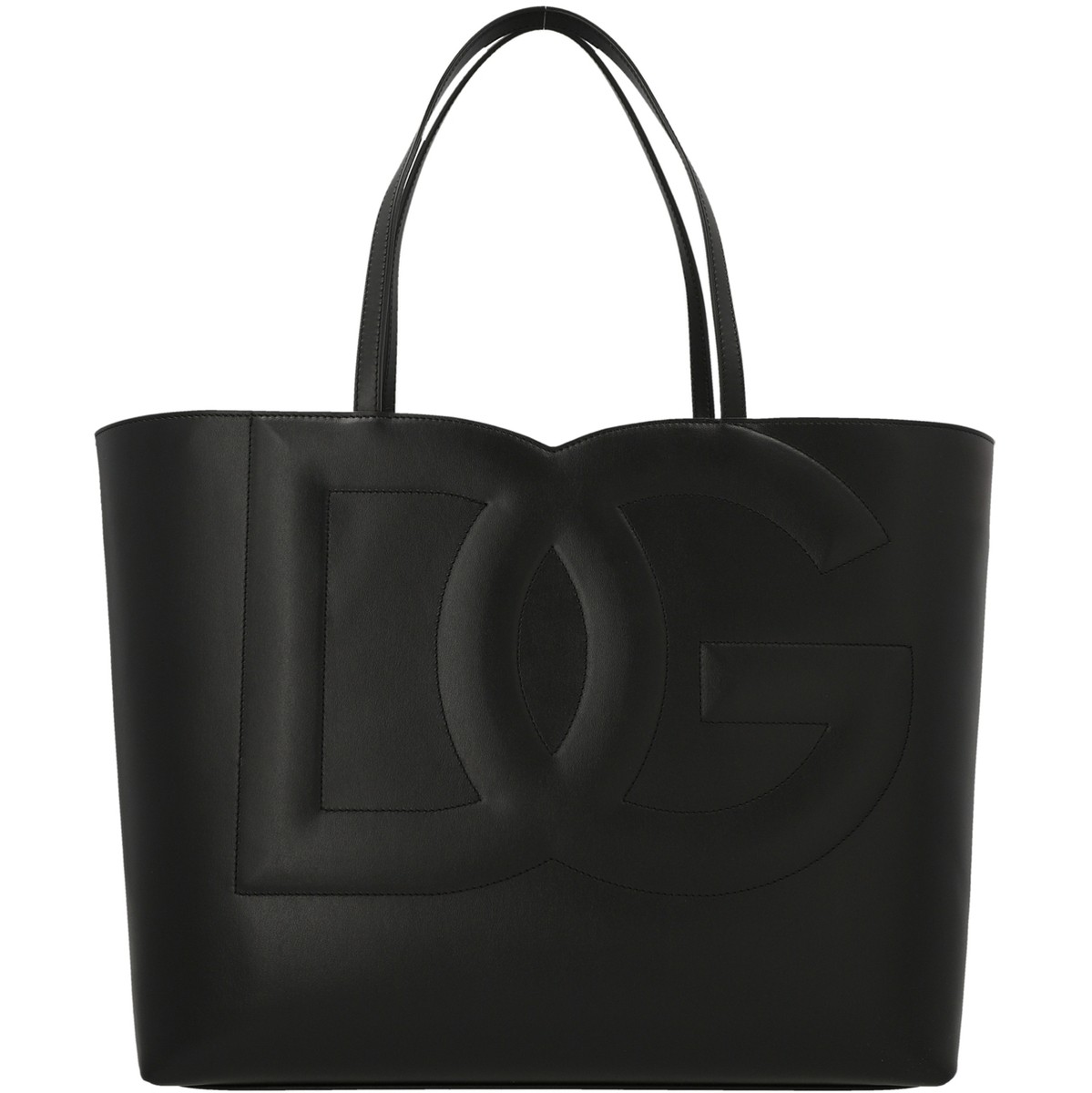 トートバッグ DOLCE&GABBANA ドルチェ&ガッバーナ ブラック Black 'Logo' midi shopping bag トートバッグ レディース 秋冬2023 BB7338AW57680999 【関税・送料無料】【ラッピング無料】 ju