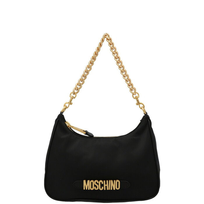 MOSCHINO モスキーノ Black Logo shoulder bag バッグ レディース 秋冬2022 B740982021555 【関税・送料無料】【ラッピング無料】 ju