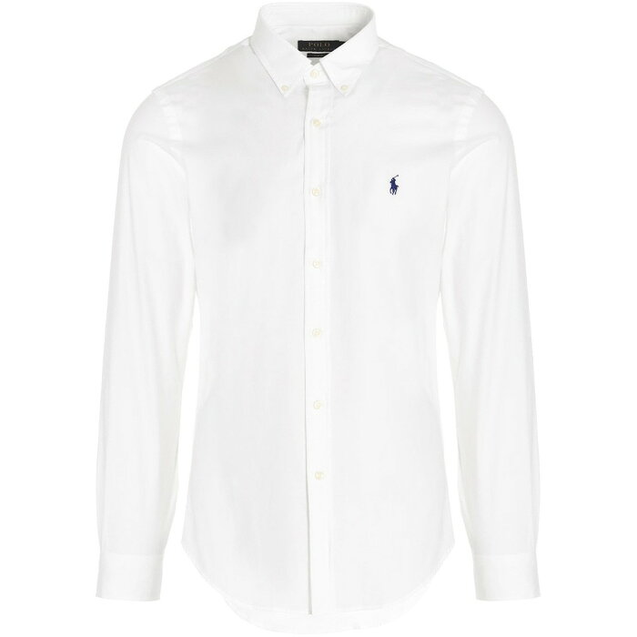 【楽天スーパーSALE対象商品】【1000円OFF!!】 POLO RALPH LAUREN ポロ ラルフ ローレン White 'Sport' shirt シャツ メンズ 秋冬2022 832480002 ju