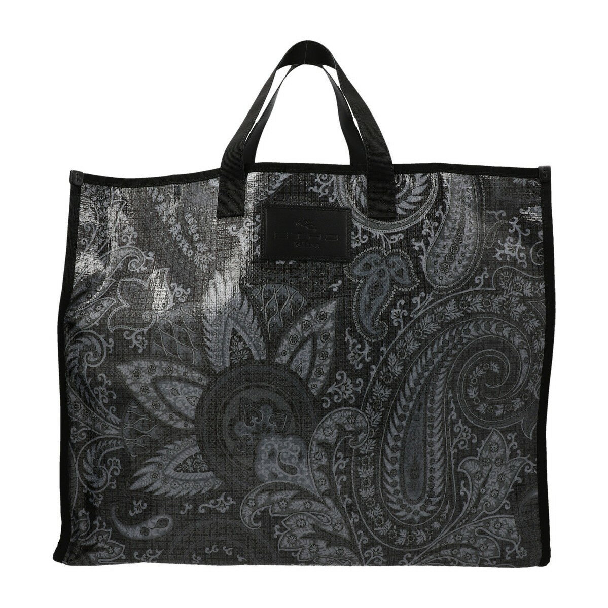 ETRO エトロ Black 'Globetrotter' shopping bag トートバッグ レディース 秋冬2022 1N7638626001 【関税・送料無料】【ラッピング無料】 ju