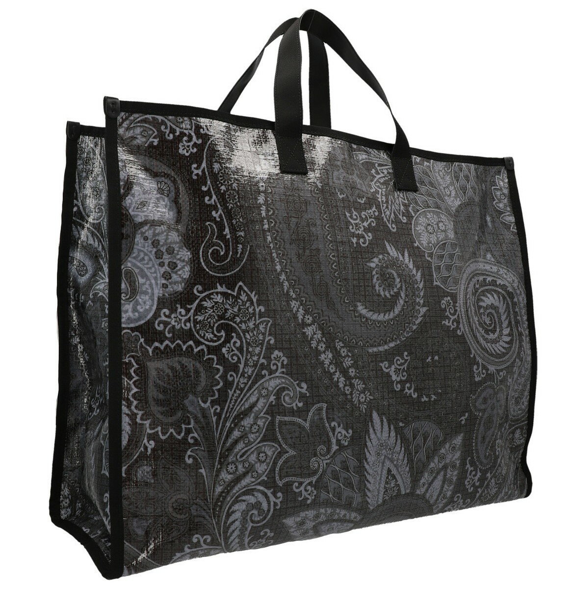 ETRO エトロ Black 'Globetrotter' shopping bag トートバッグ レディース 秋冬2022 1N7638626001 【関税・送料無料】【ラッピング無料】 ju