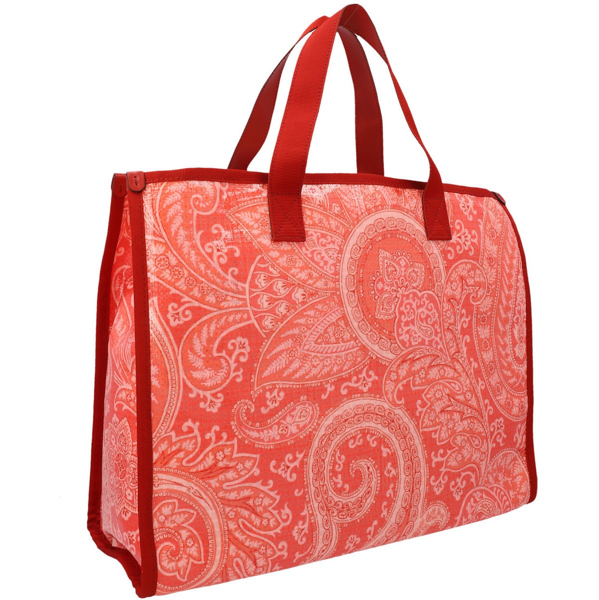 ETRO エトロ Red 'Globetrotter' shopping bag トートバッグ レディース 秋冬2022 1N7648626750 【関税・送料無料】【ラッピング無料】 ju